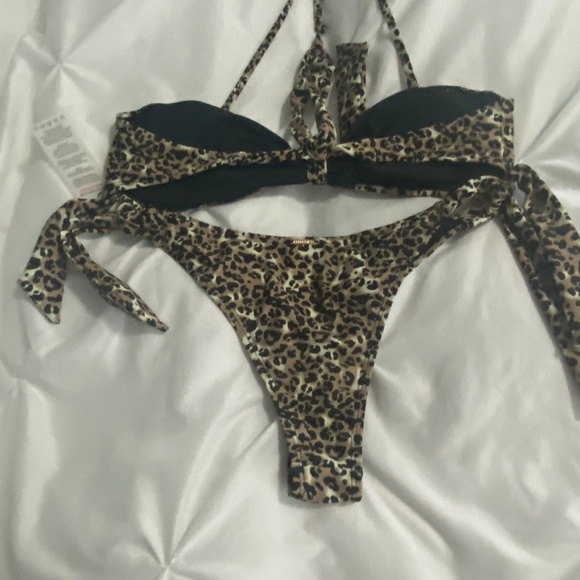 Relleciga leopard bikini SIZE SMALL NEW WITH TAGS RU3130-510 + RD3131-510 - Picture 3 of 5